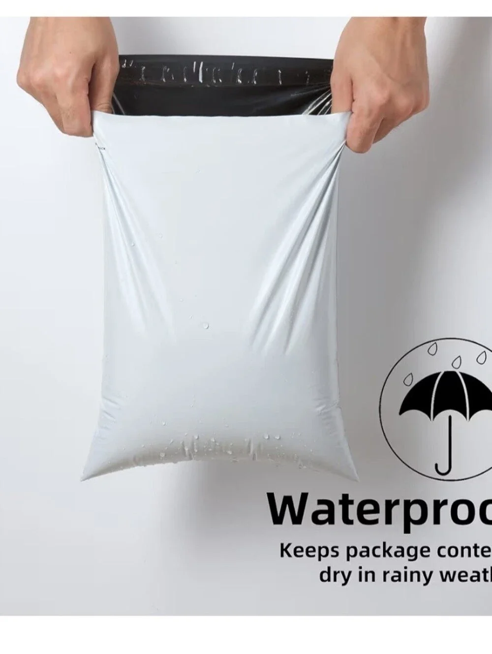 Poly Mailers Ten In White -  14.5x19